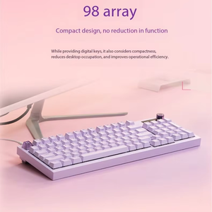 คีย์บอร์ดแบบกลไก Logitech G316 X Nebula Series สีชมพูม่วง รูปแบบ 98 ปุ่ม อัตราการรายงาน 8K รองรับการเปลี่ยนสวิตช์แบบ Hot-Swappable พร้อมไฟ RGB ทุกปุ่ม - Product Image 3