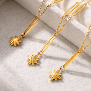 Collar Versátil en Forma de Y de Acero Inoxidable Chapado en Oro de 18K para Mujer, Cadena Simple para Clavícula, Ideal para Bodas - Product Image 5