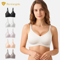 Soutien-gorge sans coutures respirant pour femme, grande taille, maintien doux, sans armatures, push-up, sans coutures, pour l'entraînement, en gelée, vente en gros