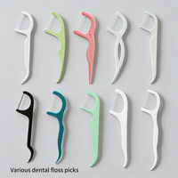 Fil dentaire en nylon en emballage individuel, prix usine, logo personnalisé, manche en PS, cure-dent pour le nettoyage des dents, OEM Ycyh