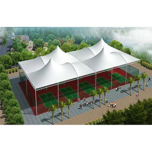 Toit de terrain de padel personnalisable, structure de dôme en membrane tendue PVDF pour terrain de sport extérieur, arène de tennis et padel - Product Image 6