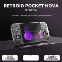 Consoles de jeu portables Retroid Pocket Nova Android 13, écran AMOLED 120 Hz, 4,5 pouces, 8+128 Go intégrés, console de jeu portable RP Nova