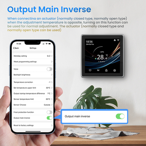 Termostato Inteligente WiFi Tuya AVATTO WT500 con Pantalla Táctil a Color de <span class=keywords><strong>4.0</strong></span> Pulgadas, Personalizable OEM/ODM para Calefacción de Calderas Eléctricas/de Agua/Gas - Product Image 5