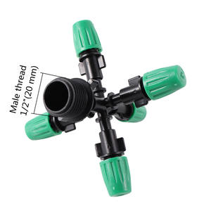 Sistema <span class=keywords><strong>de</strong></span> nebulización para <span class=keywords><strong>riego</strong></span> <span class=keywords><strong>de</strong></span> jardín, <span class=keywords><strong>Kit</strong></span> <span class=keywords><strong>de</strong></span> microaspersores con conector <span class=keywords><strong>de</strong></span> rosca <span class=keywords><strong>de</strong></span> 1/2 pulgadas, 4, 5, 6 y 7 vías - Product Image 3