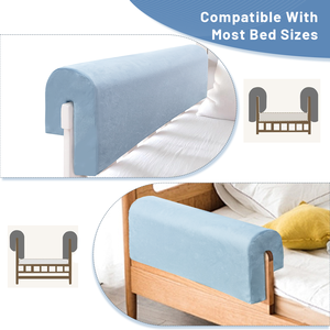 Vente en gros <span class=keywords><strong>de</strong></span> barrières <span class=keywords><strong>de</strong></span> sécurité pour lit <span class=keywords><strong>de</strong></span> bébé et tout-petit, en velours moderne, amovibles, en mousse souple, pour la chambre à coucher - Product Image 4