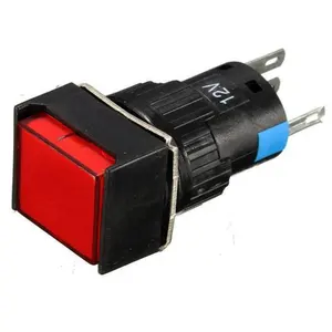 3a 250vac on-on reset 16mm 5 pin push button switch