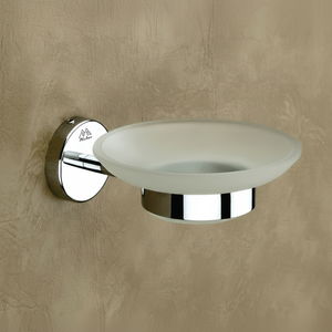 ที่วางสบู่ทรงกลมติดผนัง โครเมียมฟินิช อุปกรณ์ห้องน้ำสไตล์ร่วมสมัย - Product Image 2
