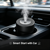 Diffuseur d'arômes intelligent pour voiture avec IA, sans eau, à huiles essentielles, avec capteur de vibration pour démarrage/arrêt automatique