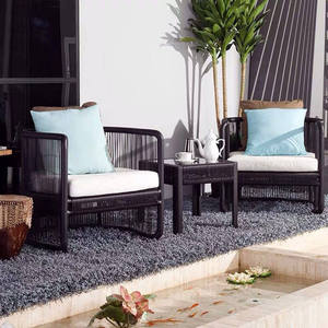 Modern Outdoor UV Resistant PE <b>Rattan</b> Chair <b>Sofa</b> Set Waterproof for Balcony Courtyard Garden Patio Dining Leisure - Product Image 6
