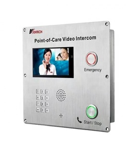Videocitofono Industriale KNTECK KNZD-70 IP66 Impermeabile Antivandalismo <span class=keywords><strong>Telefono</strong></span> SIP con Telecamera e Schermo per <span class=keywords><strong>Metro</strong></span> Metal - Product Image 1