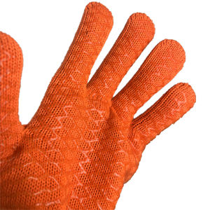 Alta calidad espesar protección contra el frío y gran agarre panal entrecruzado patrón PVC revestimiento de seguridad guantes de trabajo - Product Image 2