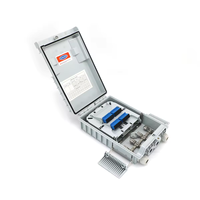Boîtier de distribution de fibre optique extérieur en plastique blanc 16 cœurs 24 ports SC FDB certifié ISO9001 pour accès abonné FTTX