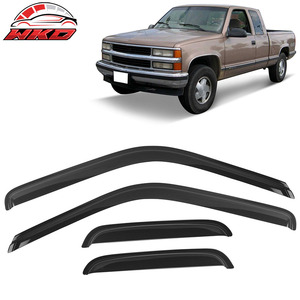 Viseras Acrílicas para Ventanas de GMC Chevy C1500 C2500 K1500 K2500 88-99, Juego de 4 Piezas, Protección para Ventanas Laterales de Puertas de Automóviles - Product Image 1