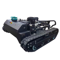 Tondeuse robotisée compacte télécommandée pour usage agricole et commercial, avec lame de coupe pour herbe, simple d'utilisation, prix compétitif