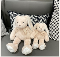 Lapin en peluche de 12 pouces à longues oreilles lapin de Pâques doux lapin en peluche animaux en peluche jouets en peluche lapin en peluche avec longue oreille
