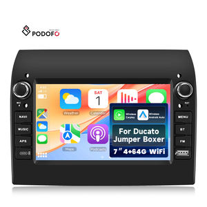 Podofo 7 "4 + 64G Android autoradio stéréo sans fil Carplay/Android Auto Wifi/BT intégré GPS tactile pour Fiat Ducato <span class=keywords><strong>Jumper</strong></span> Boxer - Product Image 1