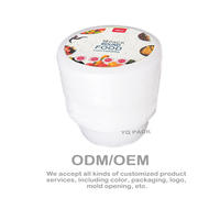 YQ391 500Ml Magnetron Wegwerp Plastic Container/Fruit Opslag Container/Lunchbox Noedels Kom