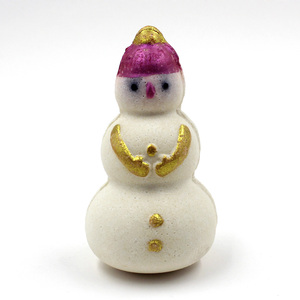 Bombas de Baño Orgánicas Hechas a Mano con Forma de Muñeco de Nieve, Regalos Navideños Naturales, Caja de Regalo, 3 Años de Duración, para Bañera, Venta Directa - Product Image 5