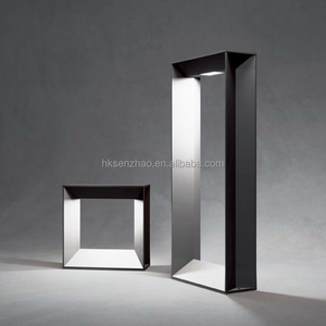 Lampadaire LED carré creux étanche IP65 Senzhao, en aluminium moderne, pour jardin, villa, cour, allée, décoration extérieure - Product Image 1