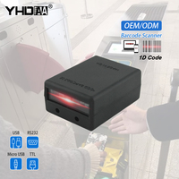 Modul Pemindai Barcode 1D CCD Mini Fixed Mount Antarmuka USB Tersedia untuk Penggunaan di Supermarket