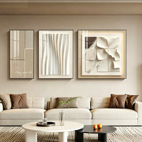 Decoración de Pared Tríptica Moderna para el Hogar, Arte Elegante e Impermeable de Porcelana con Cristal HD para Hoteles y Cafés, Venta al Por Mayor