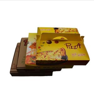Factory custom paper pizza box 6 7 8 9 10 12 inch thermal insulation spot blank corrugated disposable pizza boxes printing