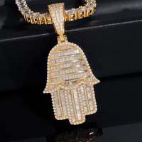 Pendentif Hip Hop en diamant Moissanite moderne à la demande avec appel de luxe pour les rappeurs, les chanteurs et les influenceurs