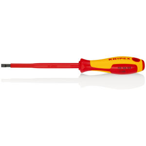 Destornillador Knipex de boca plana de 5,5 mm y 100 mm, herramienta aislada para electricistas - Product Image 1
