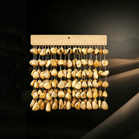 Natural Seed Shell Chime Mixed Nut Shell Wind Chime Hanging Percussion for Sound Bath and Acoustic Percussion Sessions