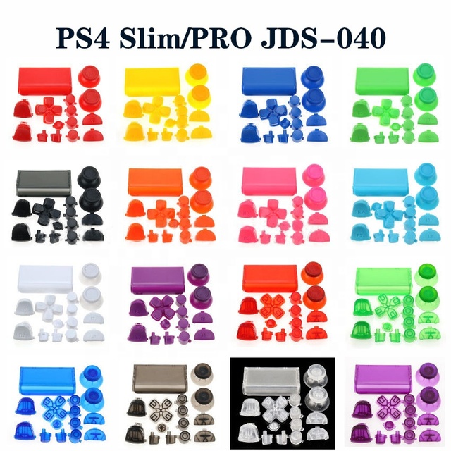 Controller R2 L2 R1 L1 Trigger Touchpad Colors Transparent Buttons Mod Kit Parts for PlayStation 4 PS4 Pro JDS-040