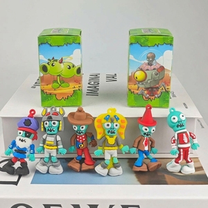 Portachiavi in Gomma con Personaggi Anime Zombie e Piante, Collezione Action Figure, Scatola Misteriosa, Vendita all'Ingrosso - Product Image 3