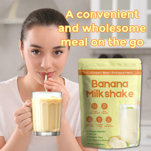 ผงทดแทนอาหารโปรตีนสูงสำหรับใช้ทดแทนอาหารทำจากกล้วยมิลค์เชคผสมคอลลาเจนเพื่อความงามติดฉลากส่วนตัว - Product Image 5