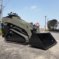 Chargeuse compacte de qualité supérieure LOGWAY avec chenilles à double roue de guidage pour utilisation en vignoble et en verger – Chargeuse compacte avancée