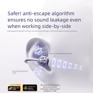 หูฟังแบบหนีบไร้สายรุ่นใหม่ขายดีข้ามพรมแดน ระบบส่งเสียงผ่านกระดูกแบบเปิด ครึ่งในหู เหมาะสำหรับเล่นกีฬา ของขวัญสำหรับผู้ชาย ระยะเชื่อมต่อ 10 เมตร - Product Image 4