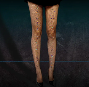 Collants résille de soirée tendance KT-T250094 pour femme, sexy, colorés, à paillettes brillantes, pour carnaval - Product Image 6