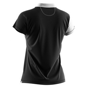 Polo de golf pour femmes, séchage rapide et respirant, élégant, bicolore, manches courtes, pour les sports de plein air et les tenues décontractées - Product Image 6