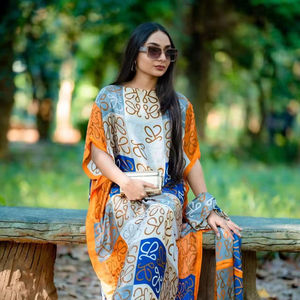 Nouvelles Robes Kaftan en Soie Satinée Imprimée Taille Unique pour Femmes – Robe de Nuit Longue Tendance Africaine pour Femme – Vente en Gros - Product Image 5
