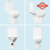 WC en céramique deux pièces, articles sanitaires de Foshan, toilettes chinoises à chasse d'eau