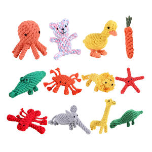 Jouet pour Chien Homard en Coton Tressé de Haute Qualité, Résistant aux Morsures, pour le Nettoyage des <span class=keywords><strong>Dents</strong></span> et la Mastication des Molaires, Anti-Ennui et Anxiété - Product Image 1