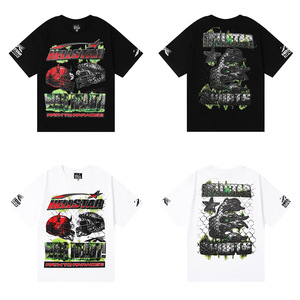 Customizable Beauty for for Hell <strong>Star</strong> Helmet <strong>War</strong> Ready Casual Short-sleeved <strong>T</strong>-<strong>shirt</strong> 230g Print 100% Cotton Breathable Loose Fit - Product Image 1