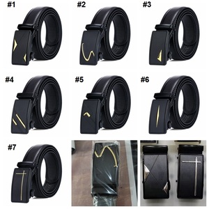 <span class=keywords><strong>Ceinture</strong></span> en cuir artificiel <span class=keywords><strong>pour</strong></span> hommes, ceinturon classique à cliquet, avec <span class=keywords><strong>boucle</strong></span> <span class=keywords><strong>automatique</strong></span> en acier, Vintage, de haute qualité, nouveauté, Q62 - Product Image 6