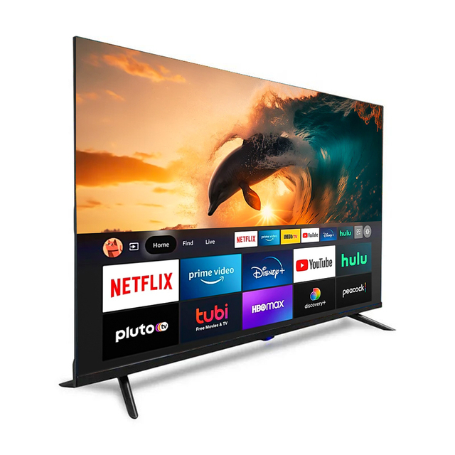 Televiseur Smart TV LED TV 85 Inch 4K Smart Television 24-110 Inch Android 15 LCD TV with Voice Remote Control