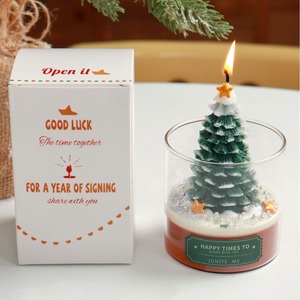 New Year's Eve Decorative Soy <b>Wax</b> <b>Candles</b> High-Appearance Level Christmas Glass Scented <b>Candles</b> with Unique Creativity - Product Image 4