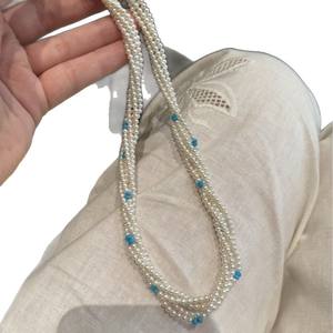 Pendientes de Plata 925 con Perlas Negras de Tahití de 9-10 mm, Nuevos Collares Básicos de Moda Impecables que se Pueden Combinar - Product Image 5