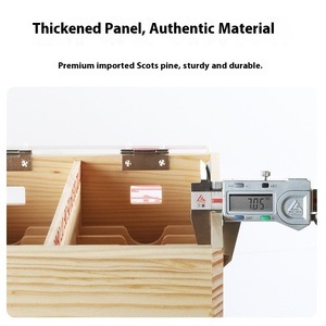 Armoire <span class=keywords><strong>de</strong></span> <span class=keywords><strong>rangement</strong></span> portable en bois massif avec serrure Boîte <span class=keywords><strong>de</strong></span> <span class=keywords><strong>rangement</strong></span> murale épaissie pour téléphone portable pour les étudiants et l'usine - Product Image 4