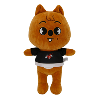 Jouets en peluche super doux en gros, dessin animé Bbokari Leebit Wolf Puppym, rembourrage en coton PP, cadeau pour enfants et adultes