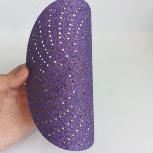 أدوات كاشطة سيراميكية أرجوانية اللون، ورق صنفرة 125 مم لتلميع الفولاذ، أقراص صنفرة بخطاف وحلقة، حبيبات 40-2500 - Product Image 5