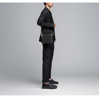 Gionar Hoge Kwaliteit Custom Messenger Bag Voor Mannen Koeienhuid Echt Lederen Business Casual Kleine Mobiele Telefoon Crossbody Tas