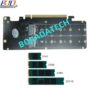 PCI-E 4.0 16X เป็น4 * NGFF คีย์ <span class=keywords><strong>M</strong></span>.<span class=keywords><strong>2</strong></span>-<span class=keywords><strong>M</strong></span> คีย์ B + <span class=keywords><strong>M</strong></span> NVMe SSD อะแดปเตอร์การ์ดจู่โจม-เมนบอร์ด PCIe X4X4X4X4 bifurcation - Product Image 3