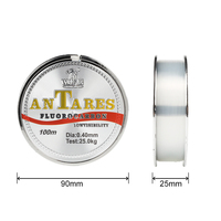 Ligne de pêche monofilament en fluorocarbone 100m, résistance 10-41kg, ligne de pêche en fibre de carbone, ligne principale transparente – Vente chaude